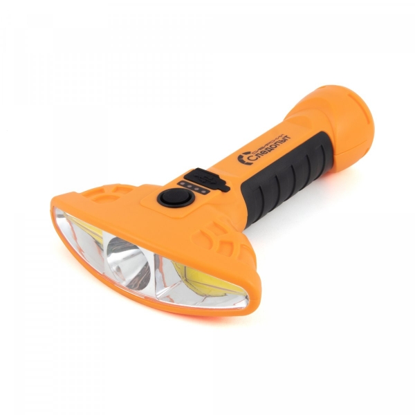 Фонарь ручной "СИБИРСКИЙ СЛЕДОПЫТ-STARSHIP", 1 LED+2 COB, аккум.1x2200mAh, PF-PFL-L88
