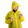 Плащ-дождевик СЛЕДОПЫТ, плотный EVA, 68х120 см, с козырьком на капюшоне и чехлом, желтый, р.48-50, PF-RC-23