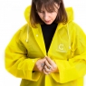 Плащ-дождевик СЛЕДОПЫТ, плотный EVA, 68х120 см, с козырьком на капюшоне и чехлом, желтый, р.48-50, PF-RC-23
