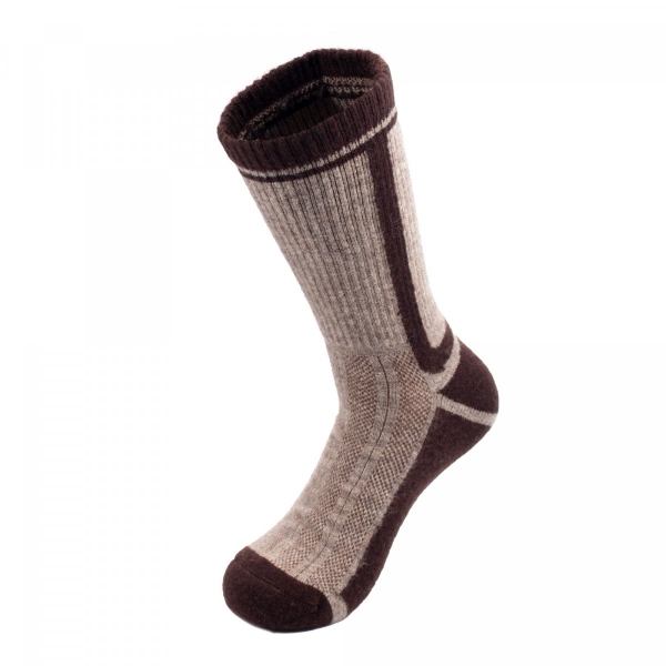 Термоноски "Следопыт" Organic wool socks YAK, tobacco brown, р.44-46, PF-TS-76