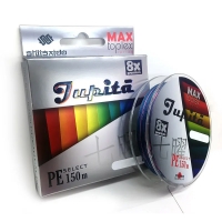 Шнур плетеный "Shii Saido" Jupita 8X, L-150 м, d-0.405 мм, test-29.45 кг, multicolor, SBLJ150-8X-41