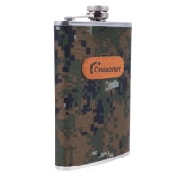 Фляжка Следопыт в оплетке из oxford camo pixel, 280 мл PF-BD-F22