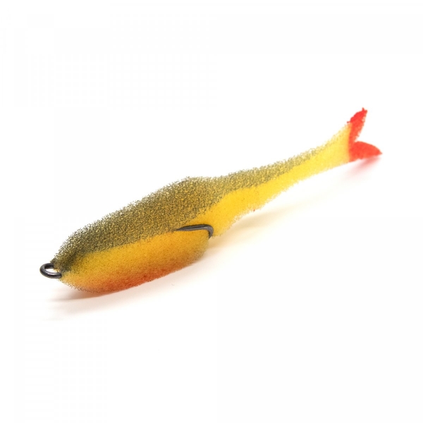 Поролоновая рыбка YAMAN Devious Minnow на двойнике, р. 105 мм, цвет 19 UV (5 шт.), Y-DM105-19