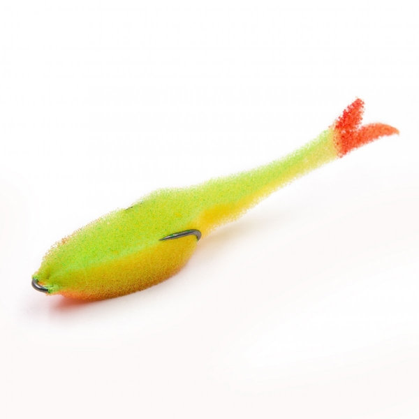 Поролоновая рыбка YAMAN Devious Minnow на двойнике, р. 105 мм, цвет 21 UV (5 шт.), Y-DM105-21
