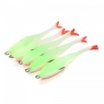 Поролоновая рыбка YAMAN Devious Minnow на двойнике, р. 105 мм, цвет 23 UV (5 шт.), Y-DM105-23