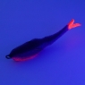 Поролоновая рыбка YAMAN Devious Minnow на двойнике, р. 105 мм, цвет 25 UV (5 шт.), Y-DM105-25