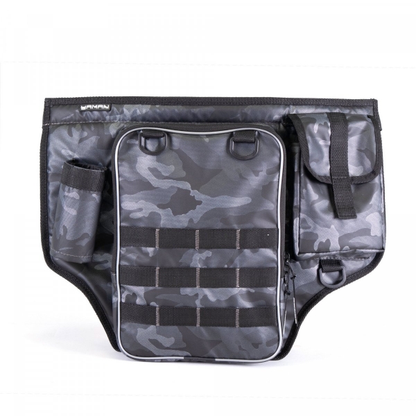 Сумка рыболовная поясная "Yaman" Fishing Belt Bag Light, 44х35х6 см, цв.сер.камуфляж + 1 кор. LUNO 2, Y-FBB-01