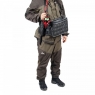 Сумка рыболовная поясная "Yaman" Fishing Belt Bag, 74х22х10 см, цв. сер.камуфляж, без коробок, Y-FBB-02.1