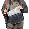 Сумка рыболовная поясная "Yaman" Fishing Belt Bag, 74х22х10 см, цв. сер.камуфляж + 2 кор. LUNO 20, Y-FBB-02