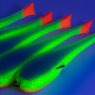 Поролоновая рыбка YAMAN на двойнике, р. 140 мм, цвет 26 UV (5 шт.), Y-P140-26