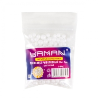 Пенопласт рыболовный Yaman, d 4-7 мм, цв. белый (уп. 250 шт), Y-PP-07