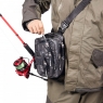 Сумка рыболовная "Yaman" Street Fishing MultiLock Pocket, 16х19х24 см, цв. серый камуфляж, Y-SFML-01