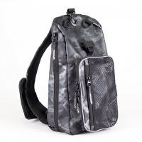 Сумка-рюкзак рыболовная "Yaman" Sling Shoulder Bag, 44х24х17 см, цв. серый камуфляж, Y-SSB-01