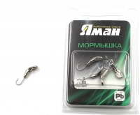Мормышка "ЯМАН" Комар с отв., цв.NL, р.4, вес 0,5 г (уп. 5 шт.), Я-МР0003