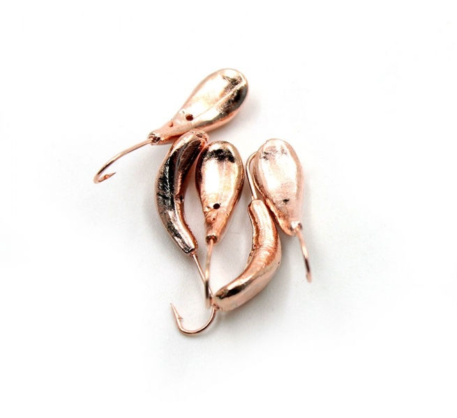 Мормышка "ЯМАН" Комар с отв., цв.COPPER PLATED, р.6, вес 1,9 г (уп. 5 шт.), Я-МР0012