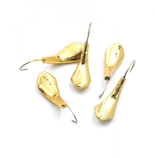 Мормышка "ЯМАН" Комар с отв., цв.GOLD PLATED, р.6, вес 1,9 г (уп. 5 шт.), Я-МР0014