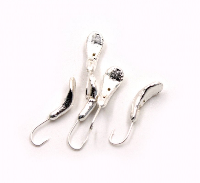 Мормышка "ЯМАН" Комар с отв., цв.SILVER PLATED, р.6, вес 1,9 г (уп. 5 шт.), Я-МР0015