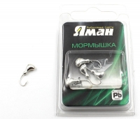 Мормышка "ЯМАН" ст. муравей с отв.,цв.SILVER PLATED, вес 0,5 г (уп. 5 шт.), Я-МР0025