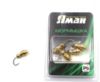 Мормышка "ЯМАН" шмель с отв.,цв.GOLD PLATED, вес 1,2 г (уп. 5 шт.), Я-МР0029