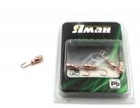 Мормышка "ЯМАН" щелкун с отв.,цв.COPPER PLATED, вес 0,5 г (уп. 5 шт.), Я-МР0032