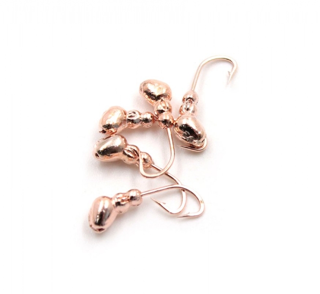 Мормышка "ЯМАН" муравей с отв.,цв.COPPER PLATED, d 3, вес 0,3 г (уп. 5 шт.), Я-МР0057