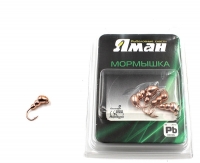 Мормышка "ЯМАН" муравей с ушком,цв.COPPER PLATED, d 4, вес 0,5 г (уп. 5 шт.), Я-МР0072