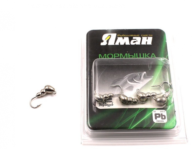Мормышка "ЯМАН" муравей с ушком,цв.NL, d 5, вес 0,9 г (уп. 5 шт.), Я-МР0078