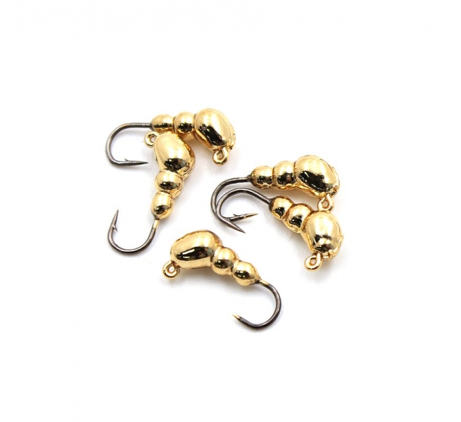 Мормышка "ЯМАН" муравей с ушком,цв.GOLD PLATED, d 5, вес 0,9 г (уп. 5 шт.), Я-МР0079