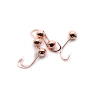 Мормышка "ЯМАН" шар с отв.,цв.COPPER PLATED, d 3, вес 0,2 г (уп. 5 шт.), Я-МР0097
