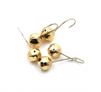 Мормышка "ЯМАН" шар с отв.,цв.GOLD PLATED, d 5, гран., вес 0,7 г (уп. 5 шт.), Я-МР0109