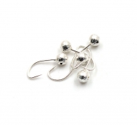 Мормышка "ЯМАН" шар с отв.,цв.SILVER PLATED, d 6, вес 1,2 г (уп. 5 шт.), Я-МР0125
