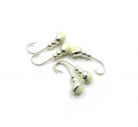 Мормышка "ЯМАН" муравей с отв.,цв.SILVER PLATED, с фосф. пяткой, d 4, вес 0,6 г (уп. 5 шт.), Я-МР0167