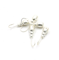 Мормышка "ЯМАН" Немка с отв.,цв.SILVER PLATED, вес 0,8 г (уп. 5 шт.), Я-МР0205