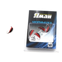 Мормышка вольфрамовая Yaman Банан с ушком, р. 2.50, вес 0.70, цвет черно-красный, 5 шт. Я-МР0237