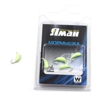 Мормышка вольфрамовая Yaman Банан с ушком, р. 2.50, вес 0.70, цвет фосфор, 5 шт. Я-МР0238