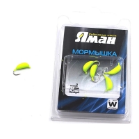 Мормышка вольфрамовая Yaman Банан с ушком, р. 3, вес 1.1 г, цвет лимон, 5 шт. Я-МР0244