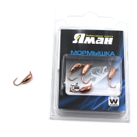Мормышка вольфрамовая Yaman Банан с ушком, р. 2.50, вес 0.70, цвет медь, 5 шт. Я-МР0263