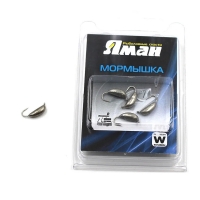 Мормышка вольфрамовая Yaman Банан с ушком, р. 2.50, вес 0.70, цвет никель, 5 шт. Я-МР0264