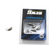 Мормышка вольфрамовая Yaman Банан с ушком, р. 3, вес 1.1 г, цвет никель, 5 шт. Я-МР0268