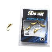 Мормышка вольфрамовая Yaman Банан с ушком, р. 4, вес 1.5 г, цвет золотой, 5 шт. Я-МР0269