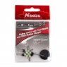 Стопор с вертлюгом Namazu ROLLING SWIVEL PEARL BEADS AND OLIVE RUBBER STOPPER размер S, 4 шт N-FT-RSOS